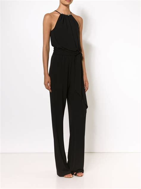 michael kors womens jumpsuits|michael kors sleeveless black jumpsuit.